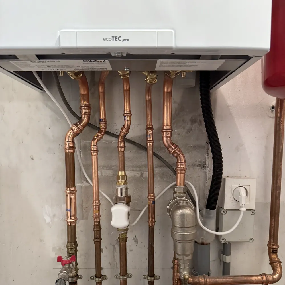 Vaillant ecoTEC pro-wandketel met koperen aansluitingen